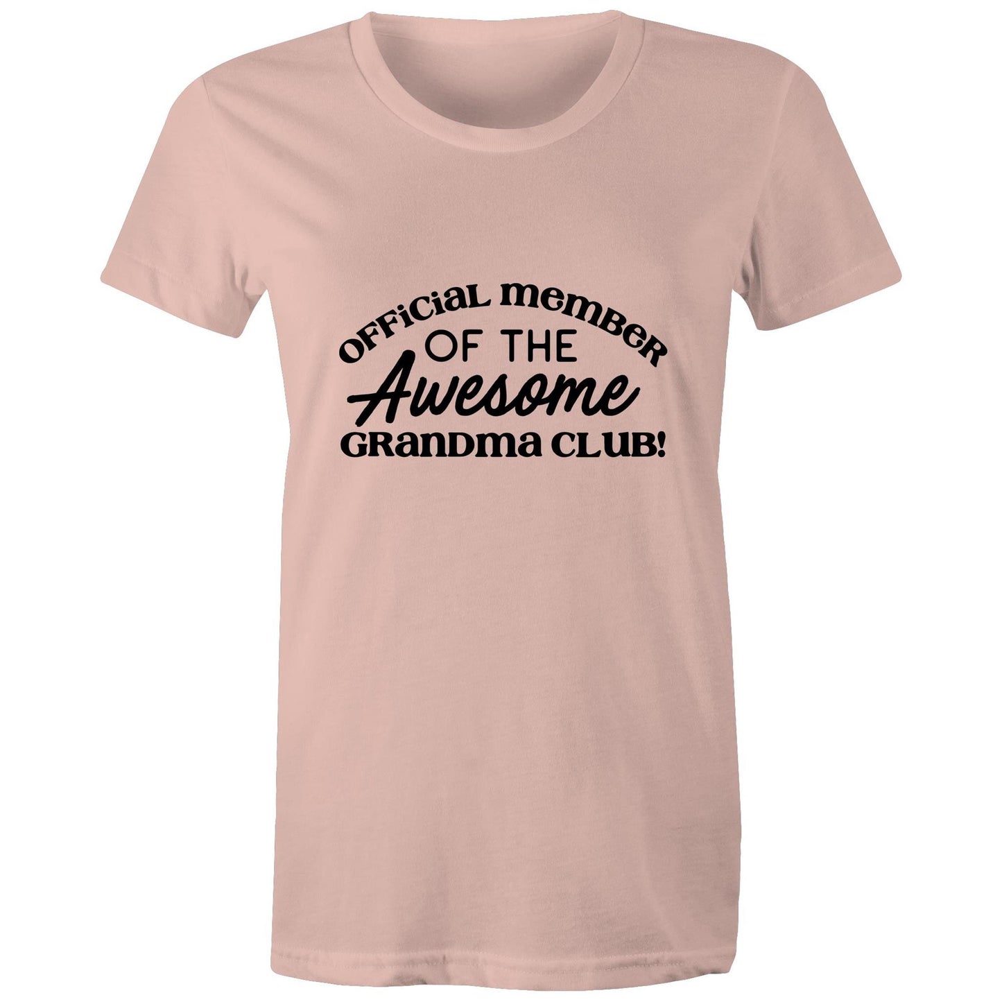 Official member of the awesome grandma club Adult womens tee