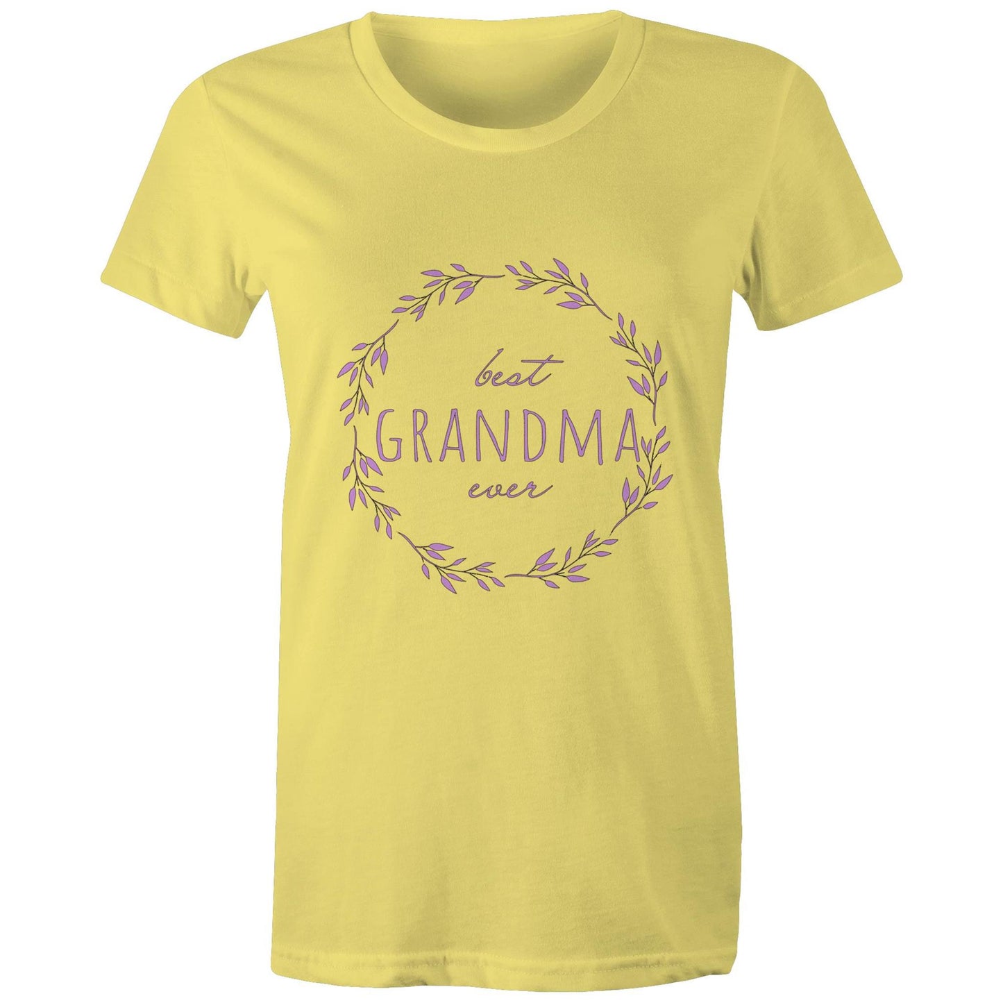Best Grandma ever purple Adult womens tee