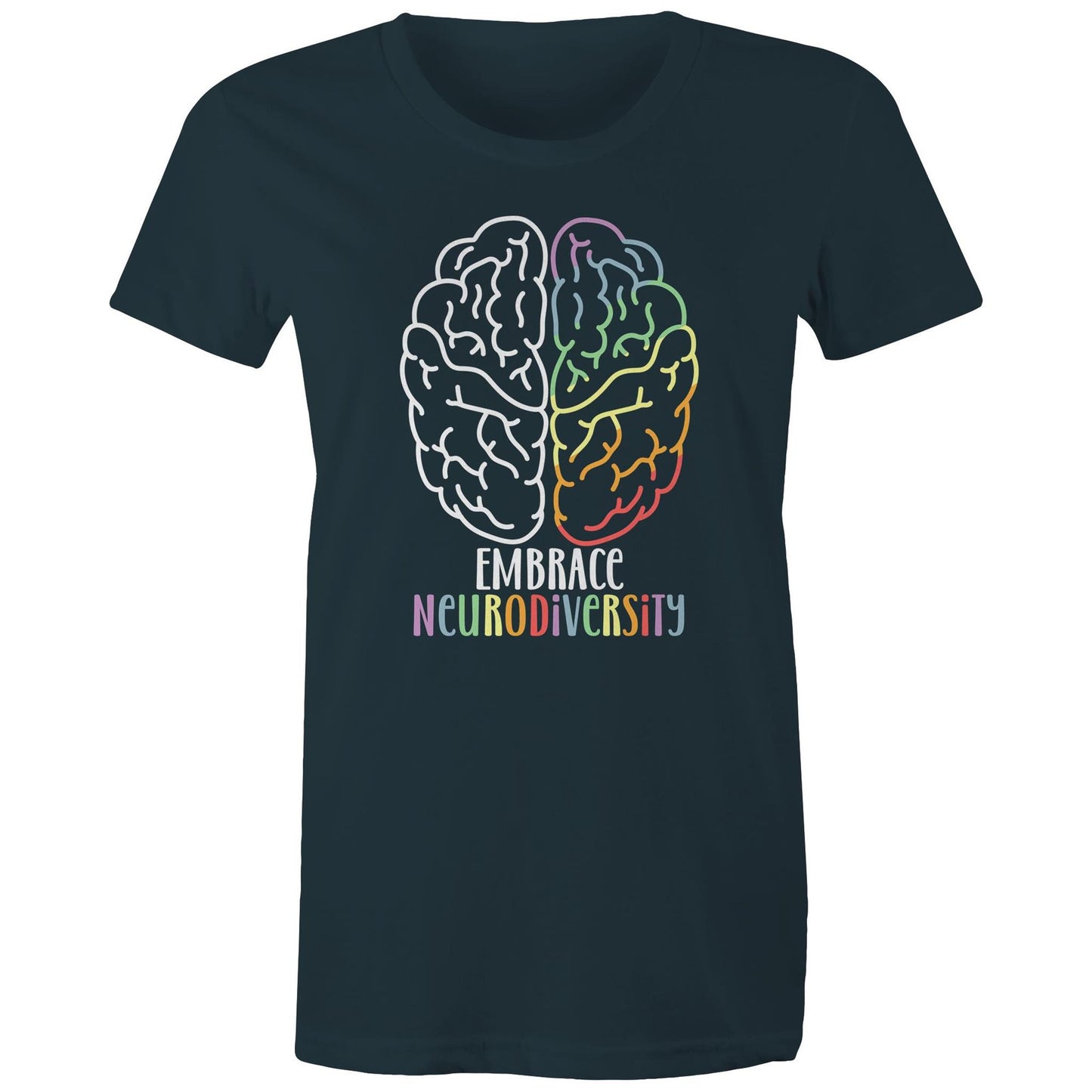 Embrace neurodiversity Adult womens tee