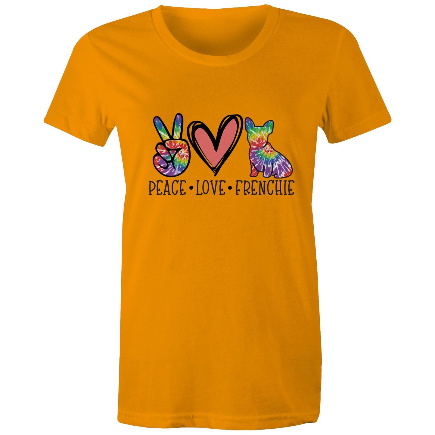 peace.love.frenchie Adult womens tee