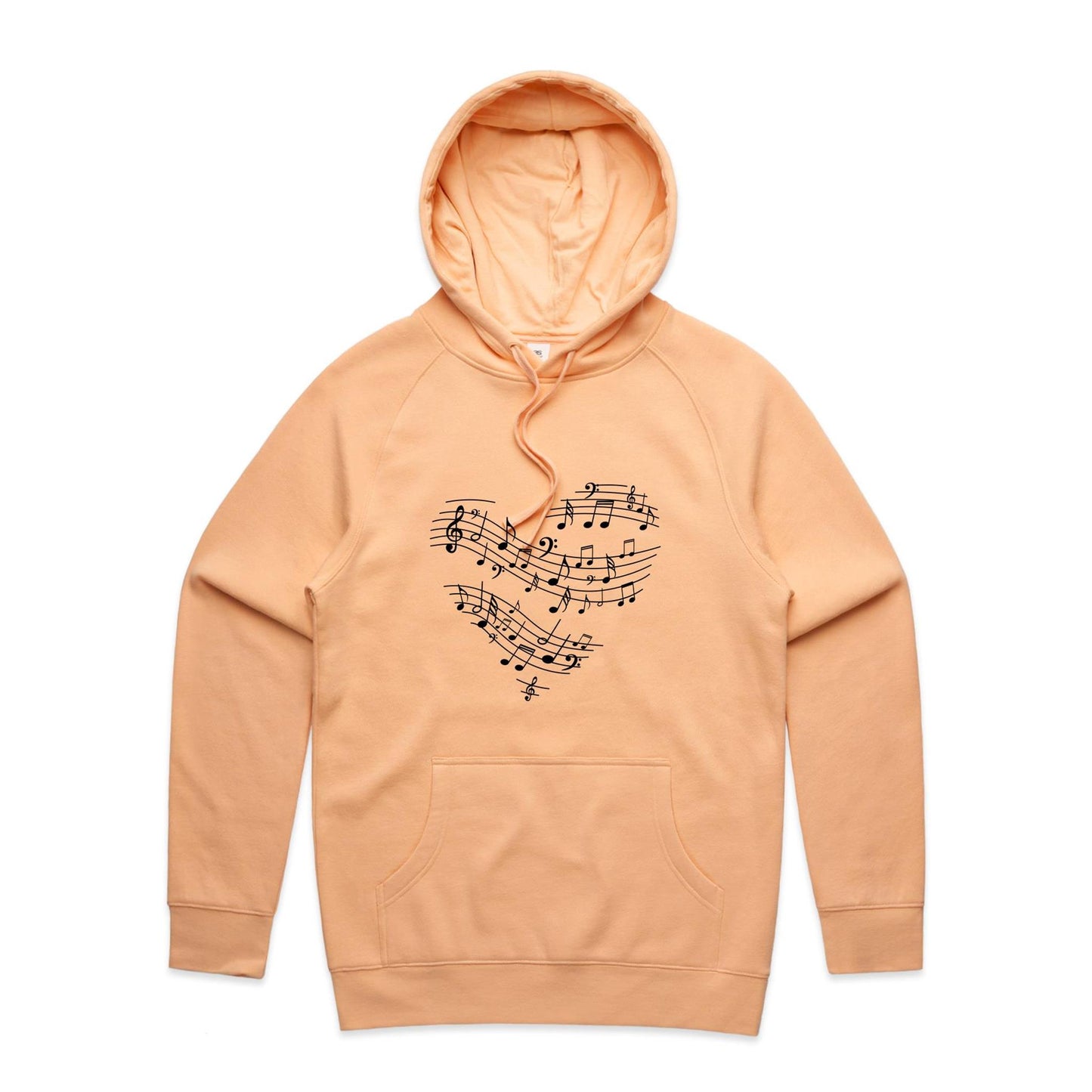 Music heart Adult Hoodie