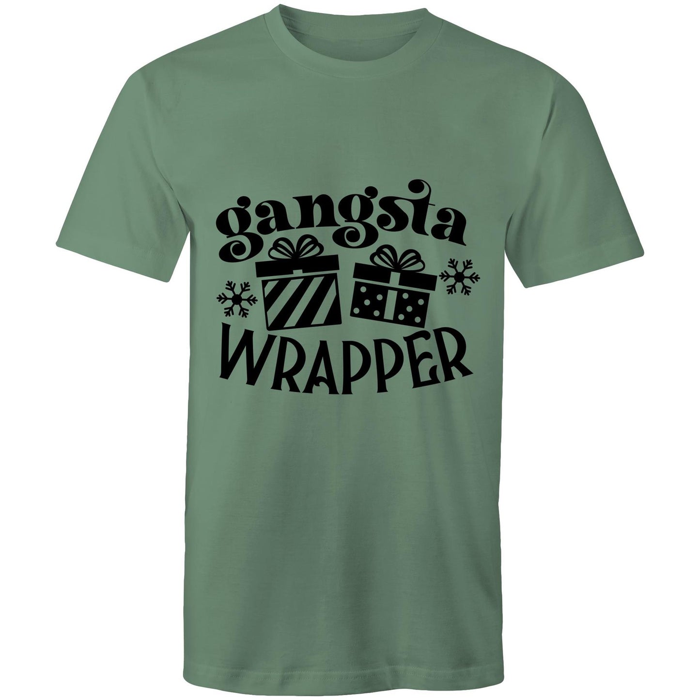 Gangsta wrapper Adult mens tee