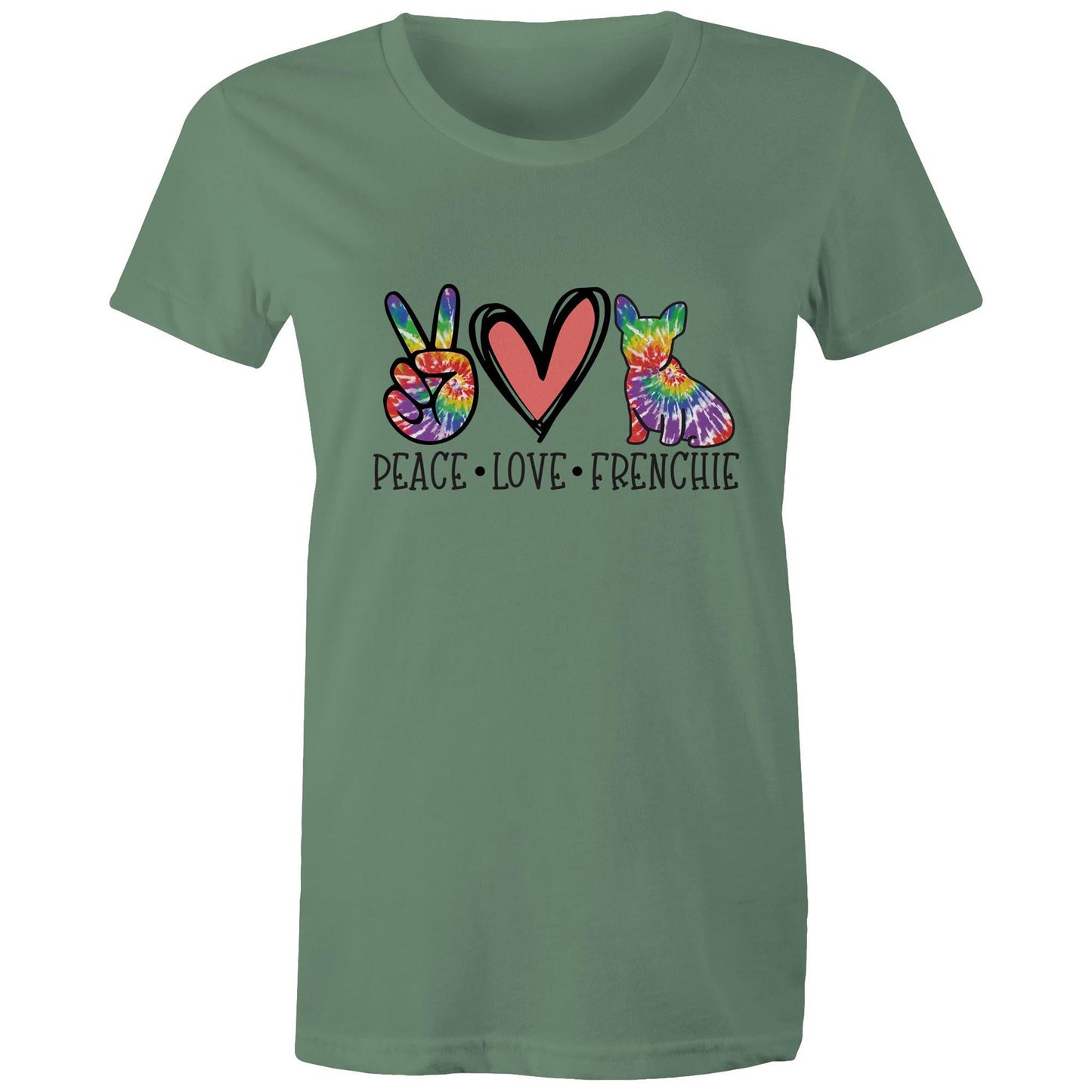 peace.love.frenchie Adult womens tee