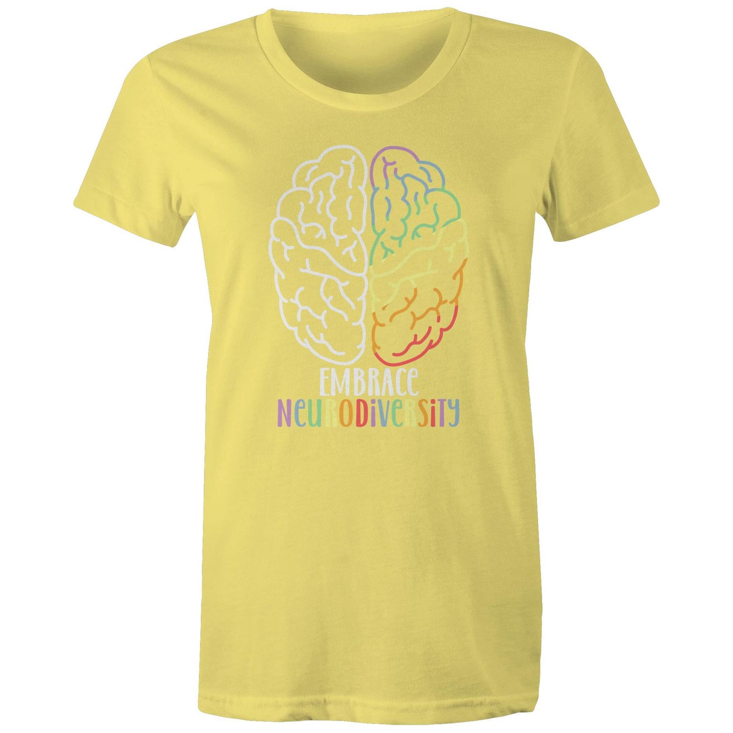 Embrace neurodiversity Adult womens tee