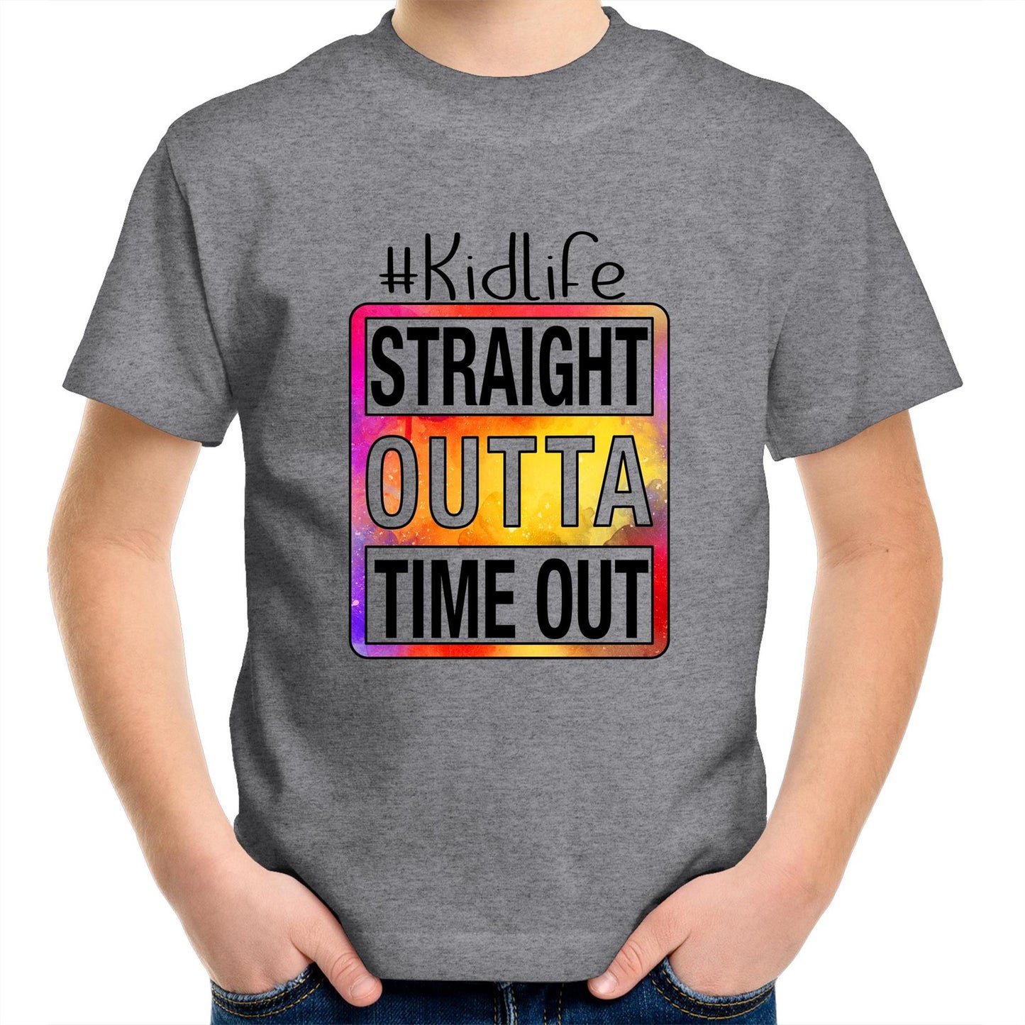 Straight outta time out Kids tee