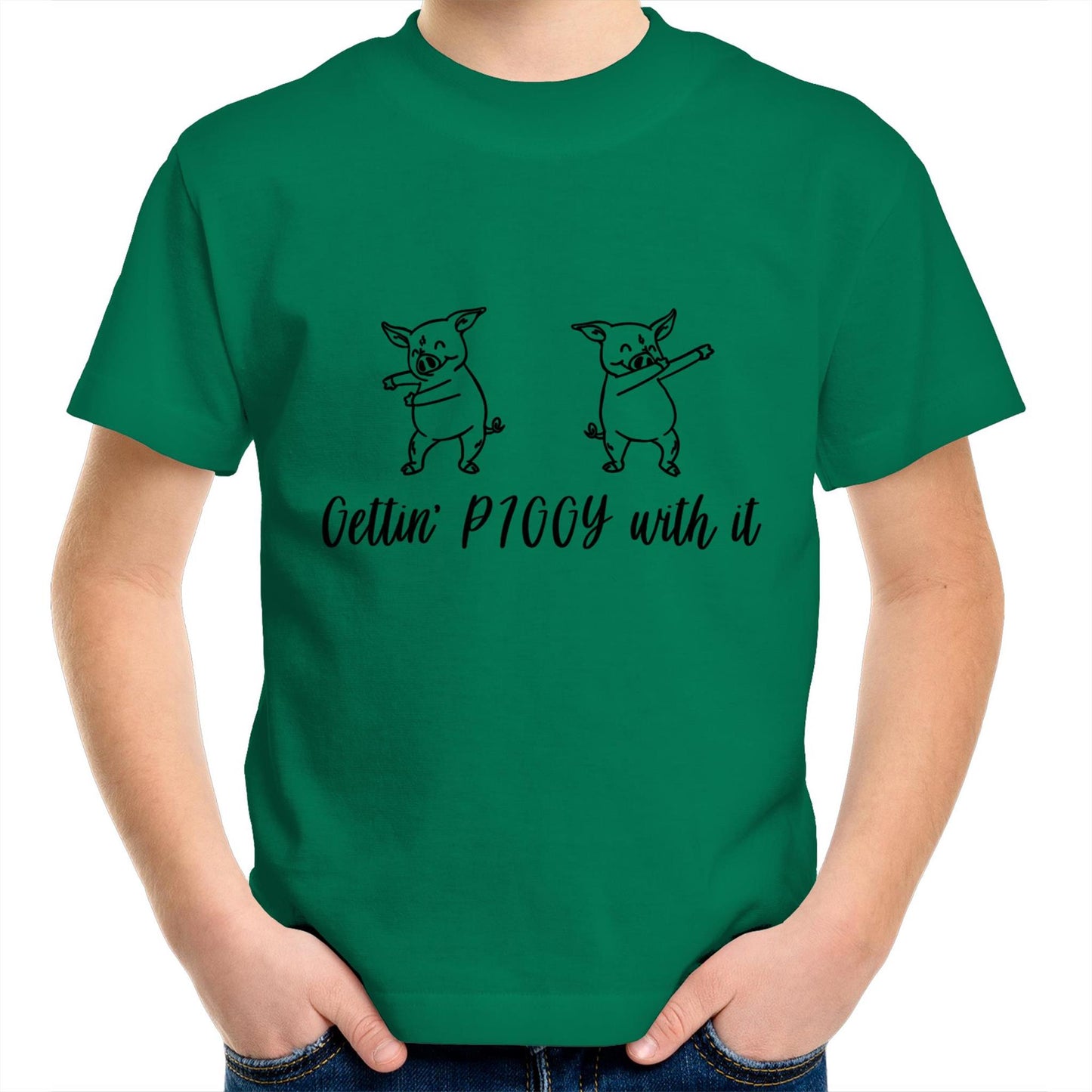 Gettin' PIGGY with it Kids tee