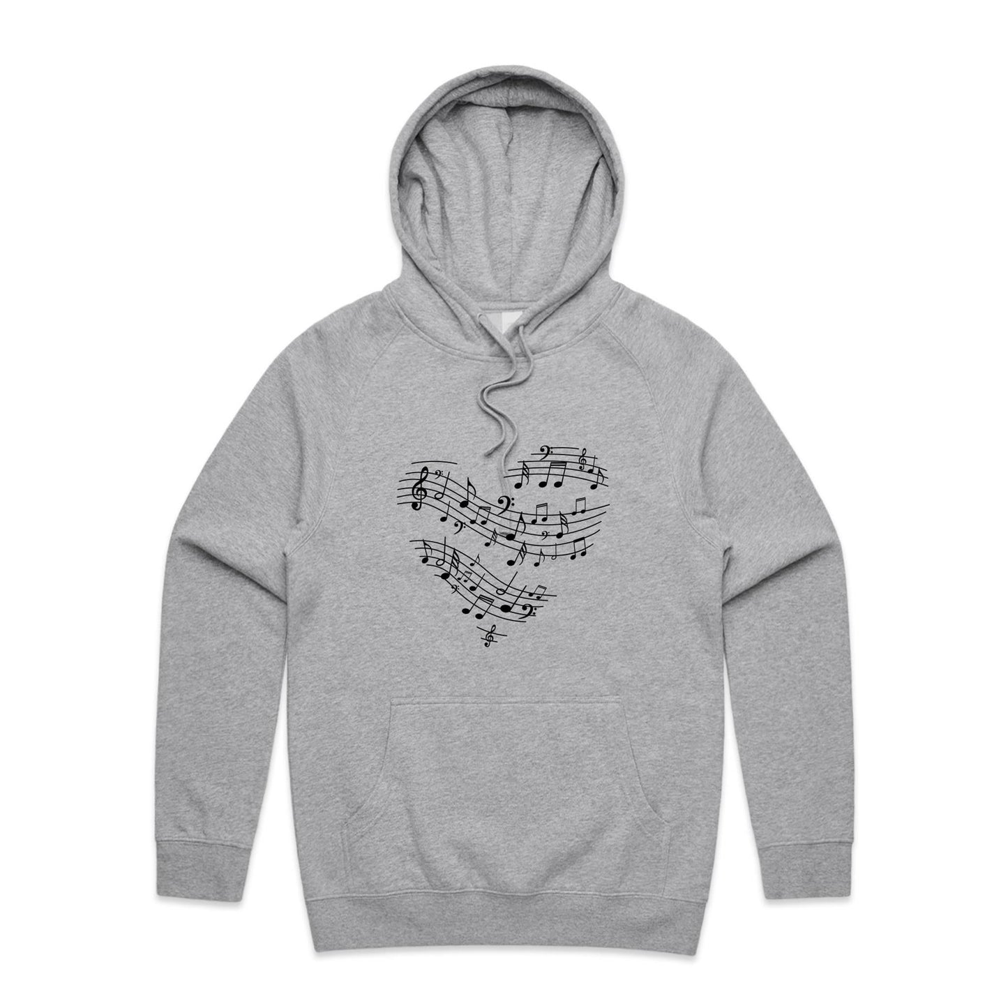 Music heart Adult Hoodie