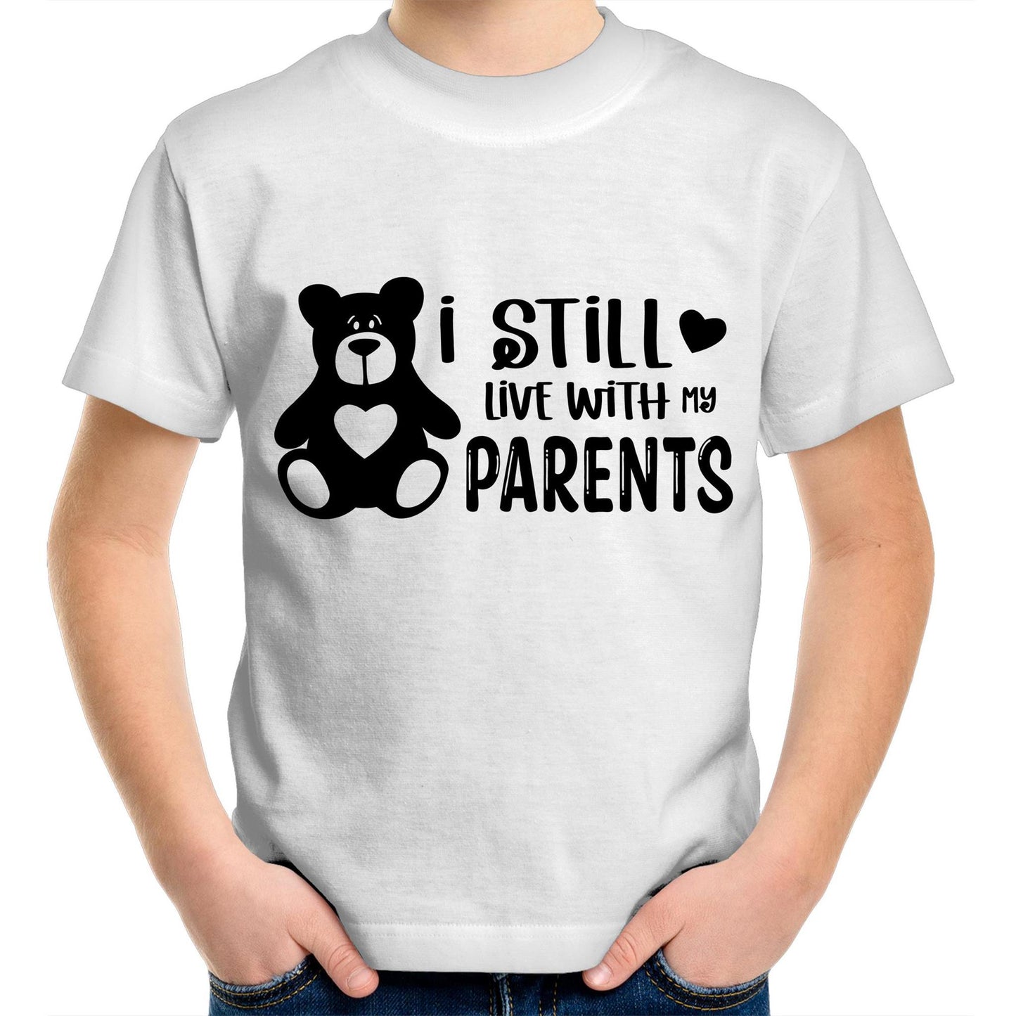 I still live with my parents Kids tee