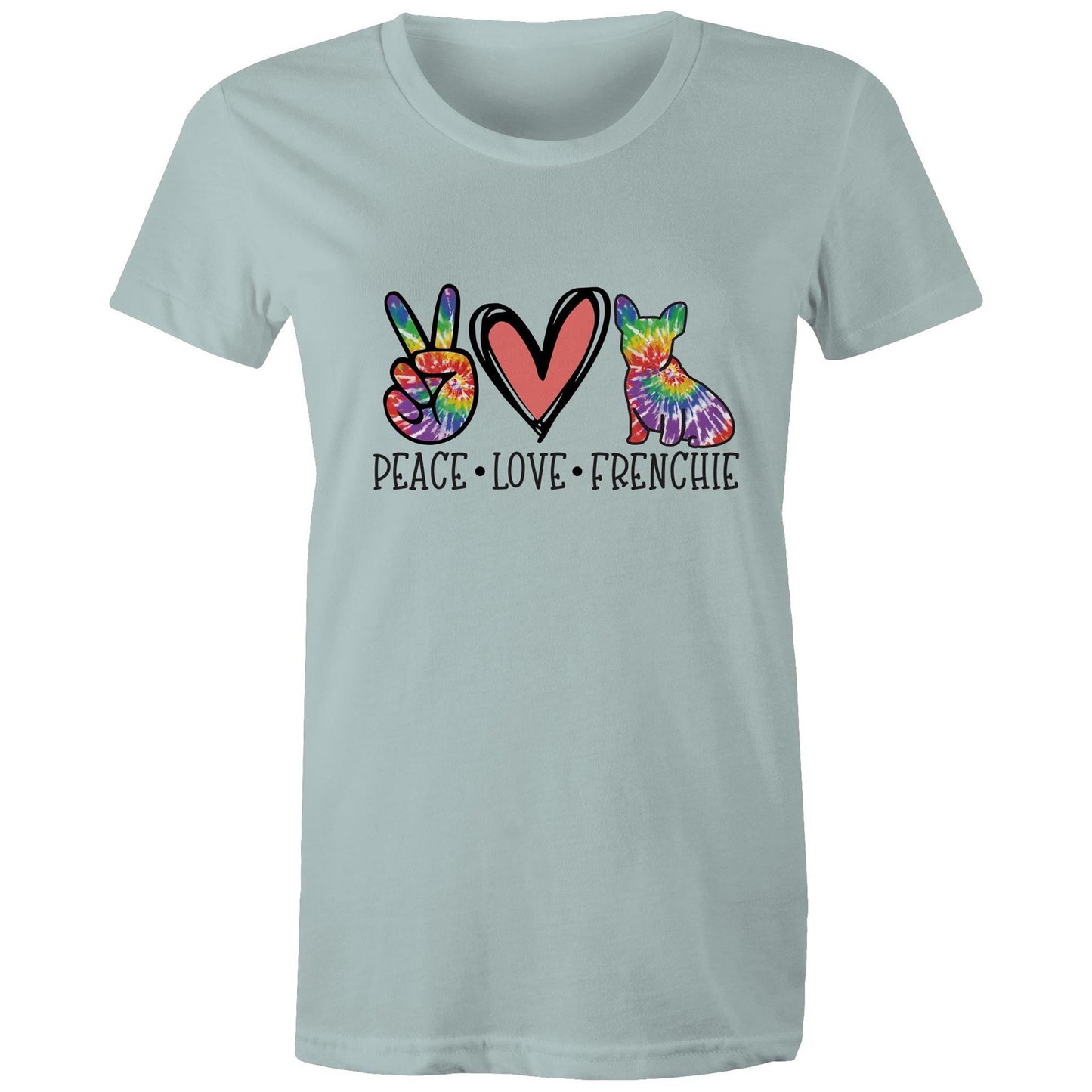 peace.love.frenchie Adult womens tee