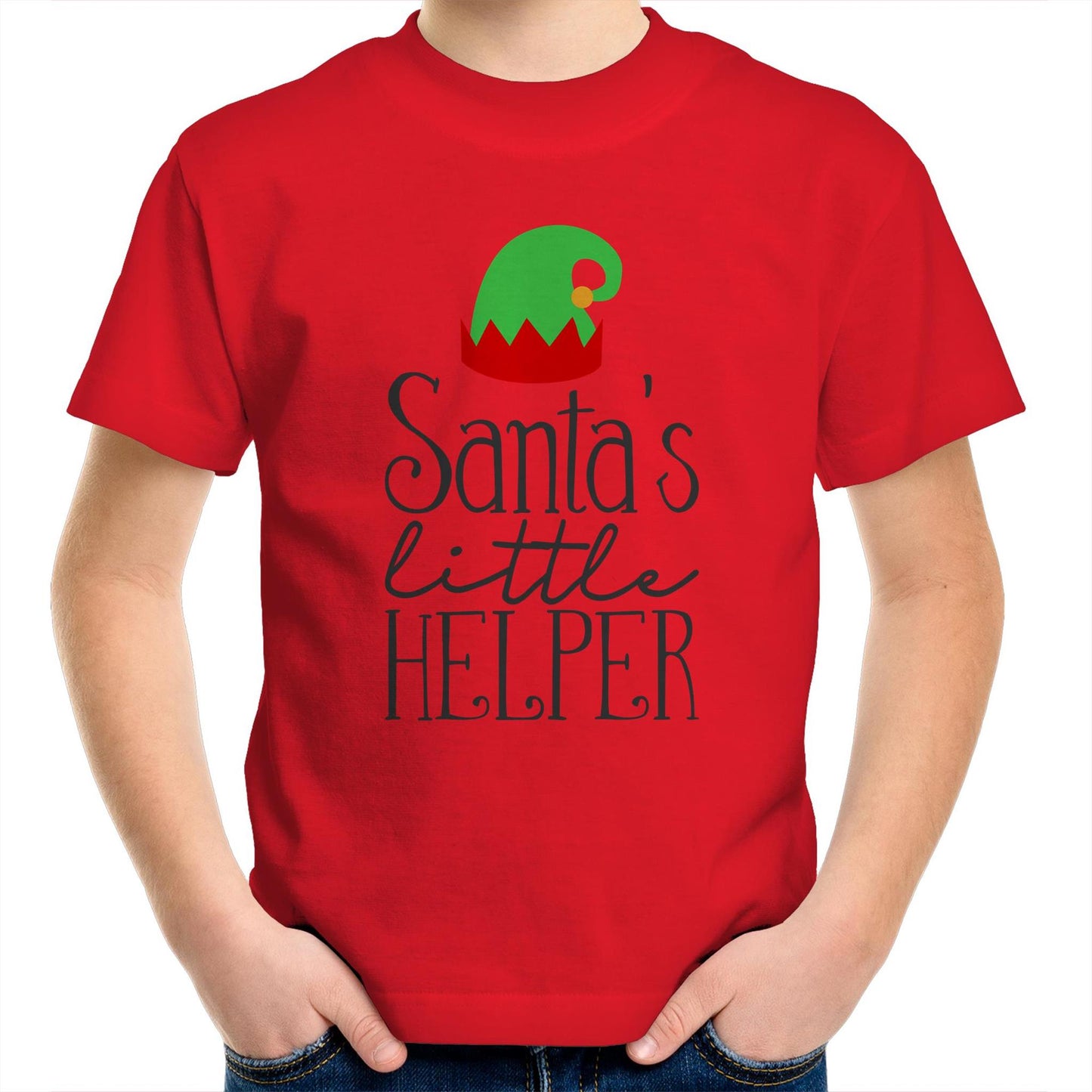 Santa's little helper Kids tee