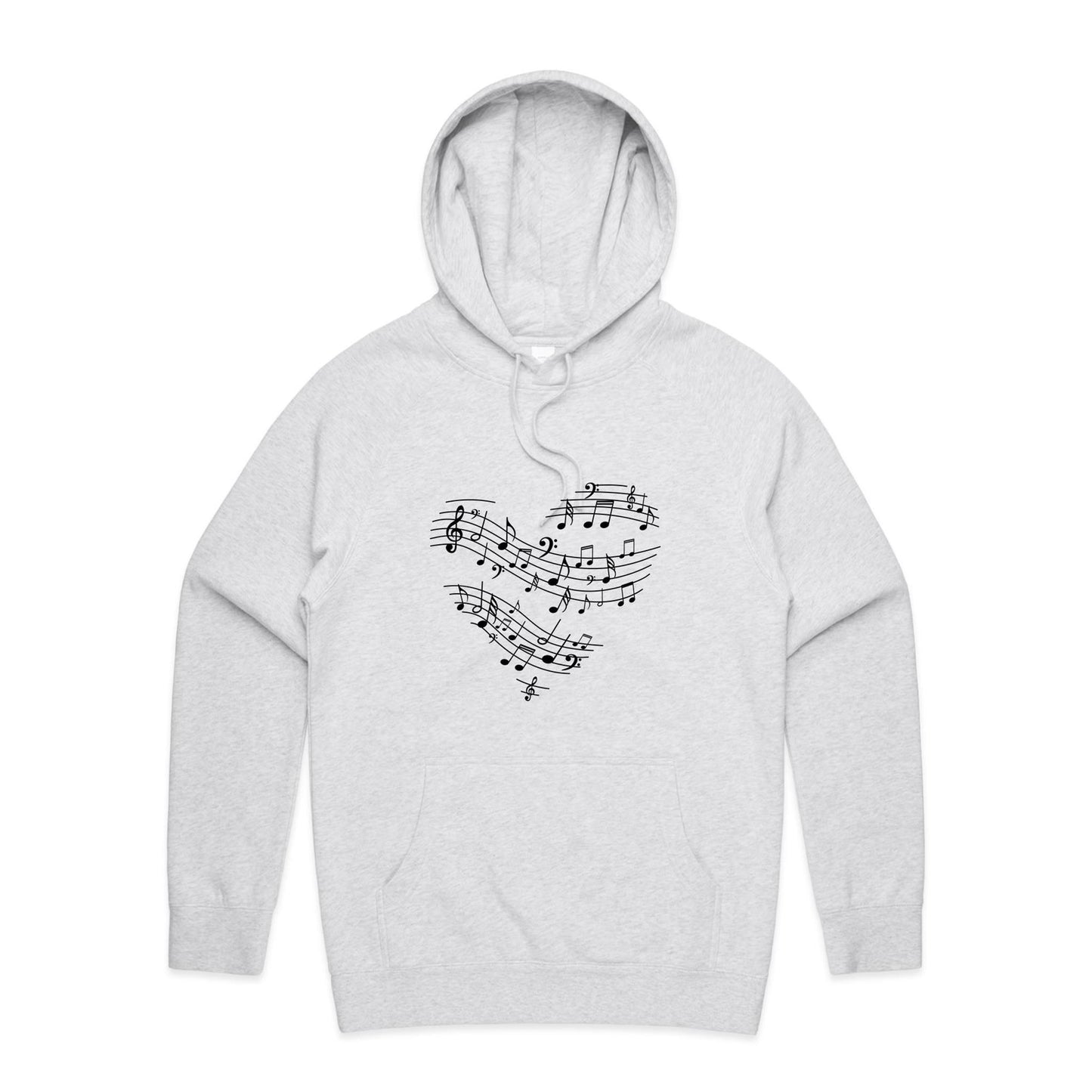 Music heart Adult Hoodie