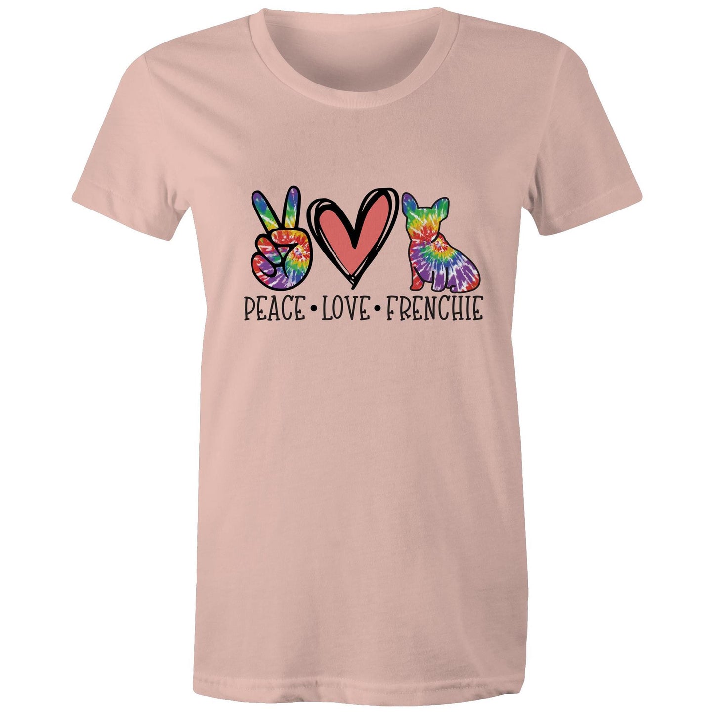 peace.love.frenchie Adult womens tee