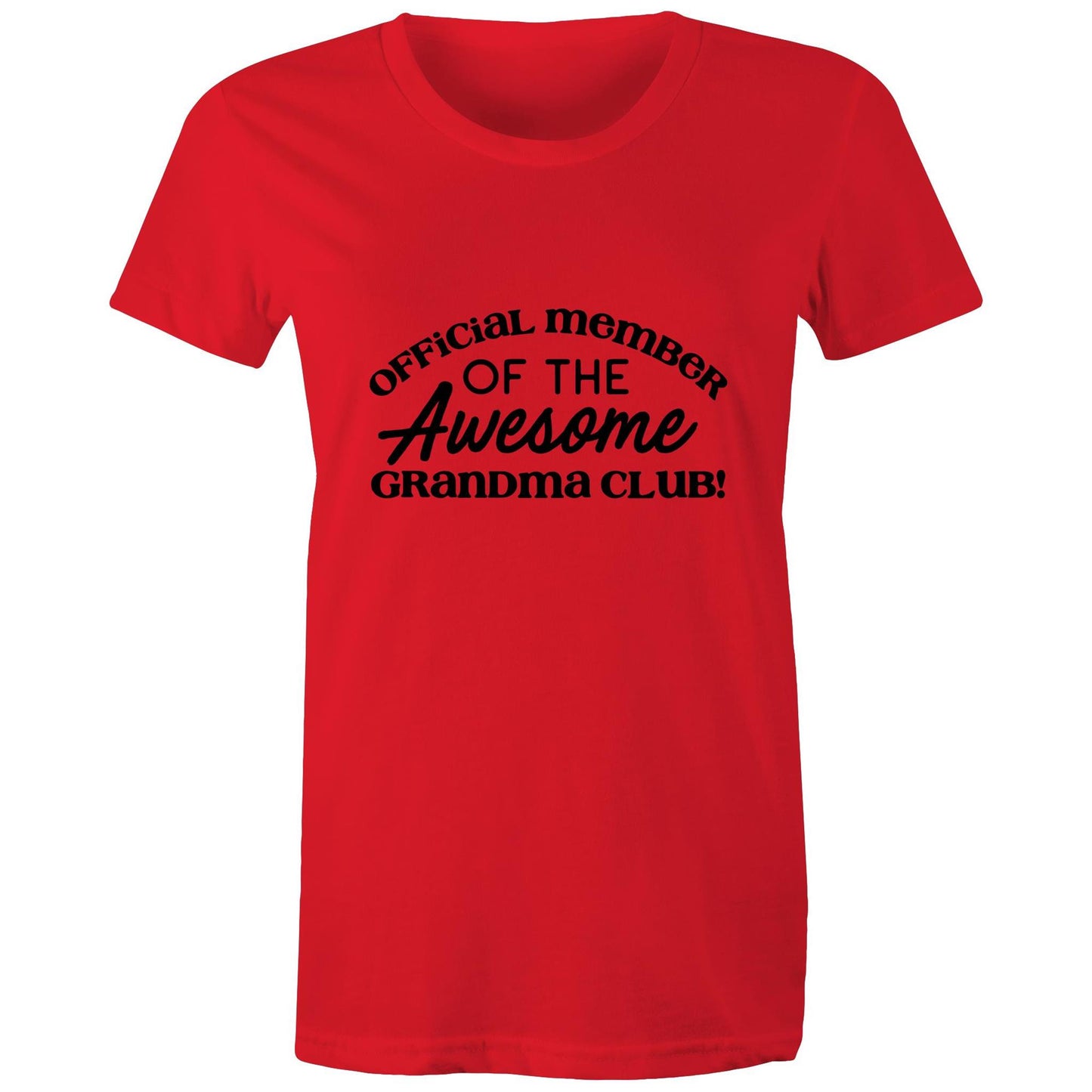 Official member of the awesome grandma club Adult womens tee