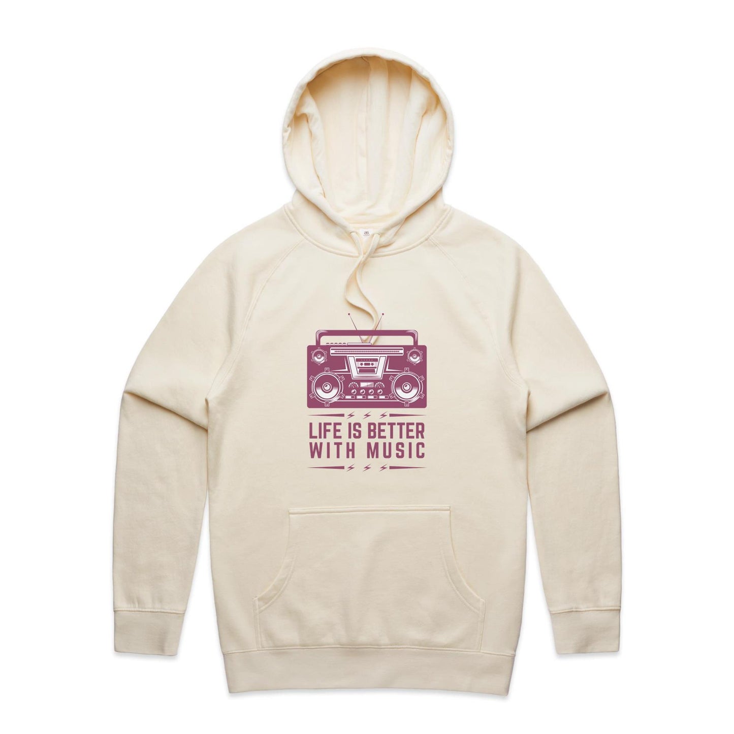 Life is better with music Hoodie