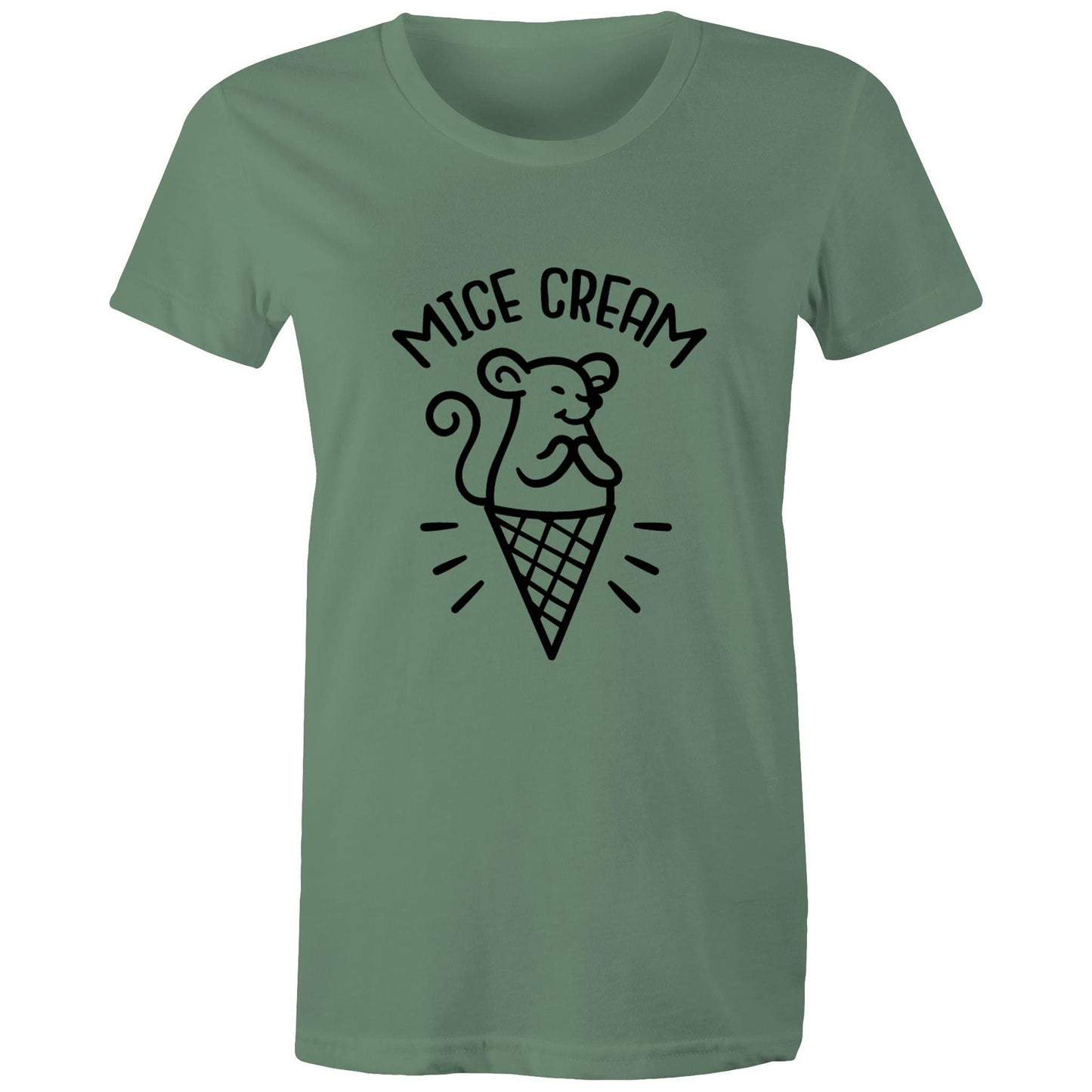 MICE cream Adult womens tee