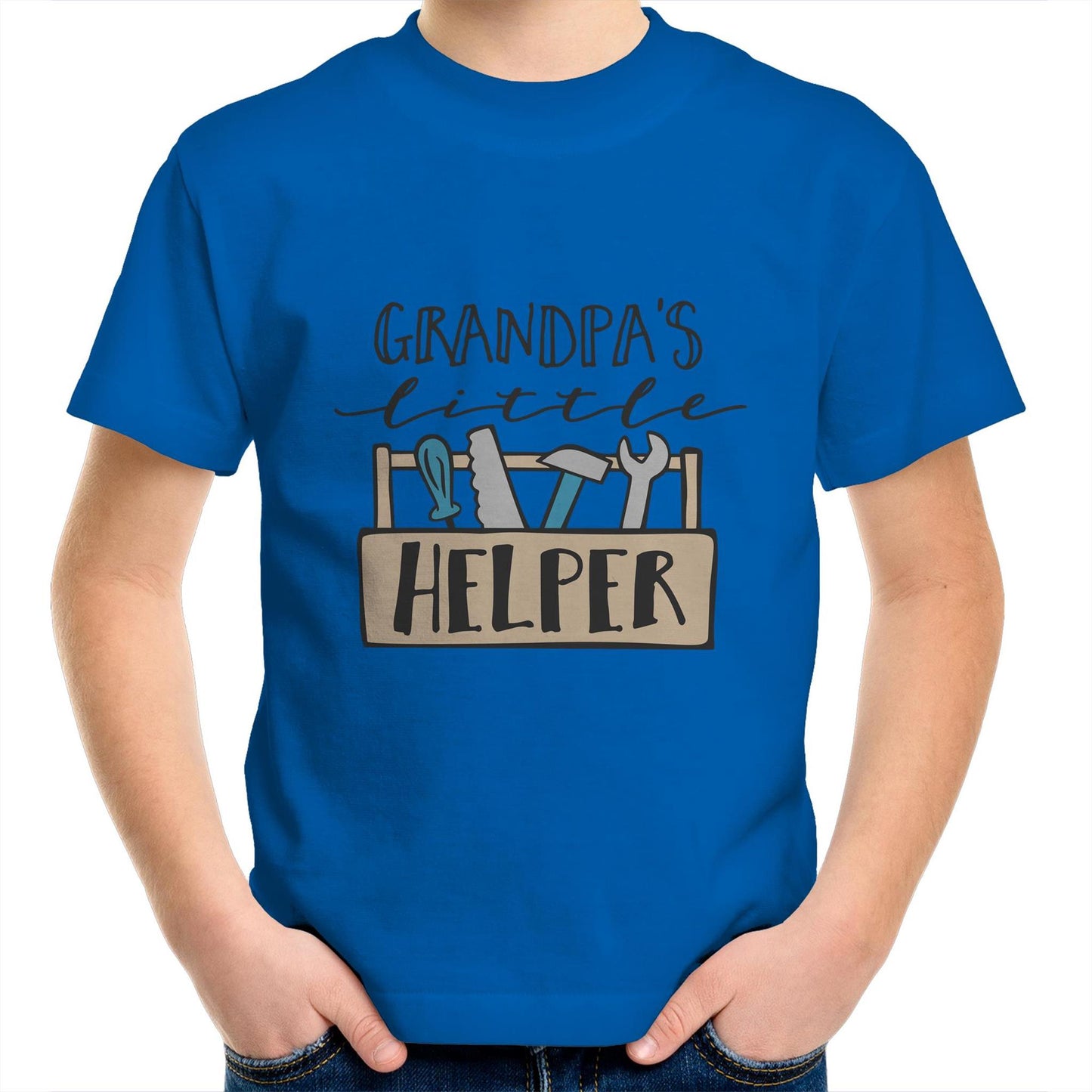 Grandpas little helper Kids tee