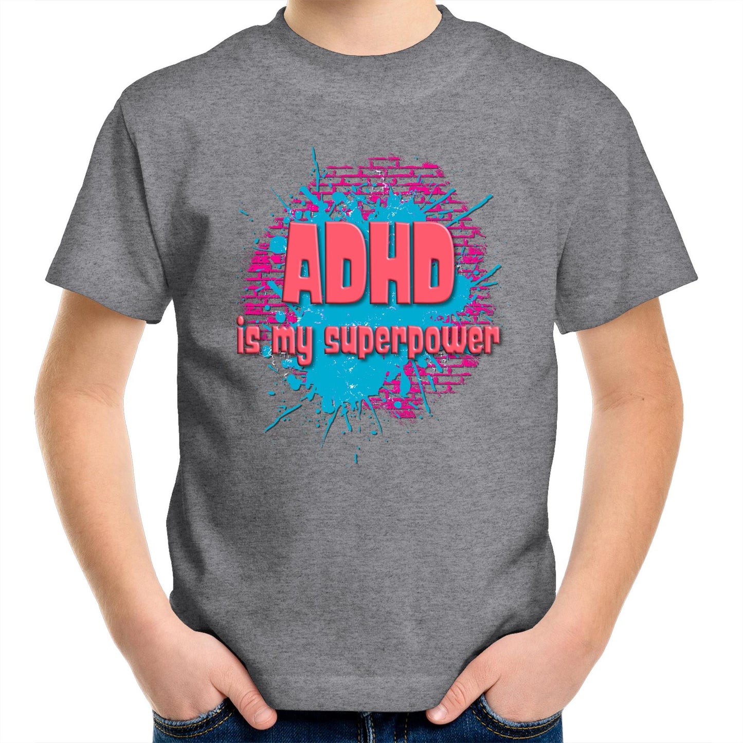 ADHD is my superpower Kids tee