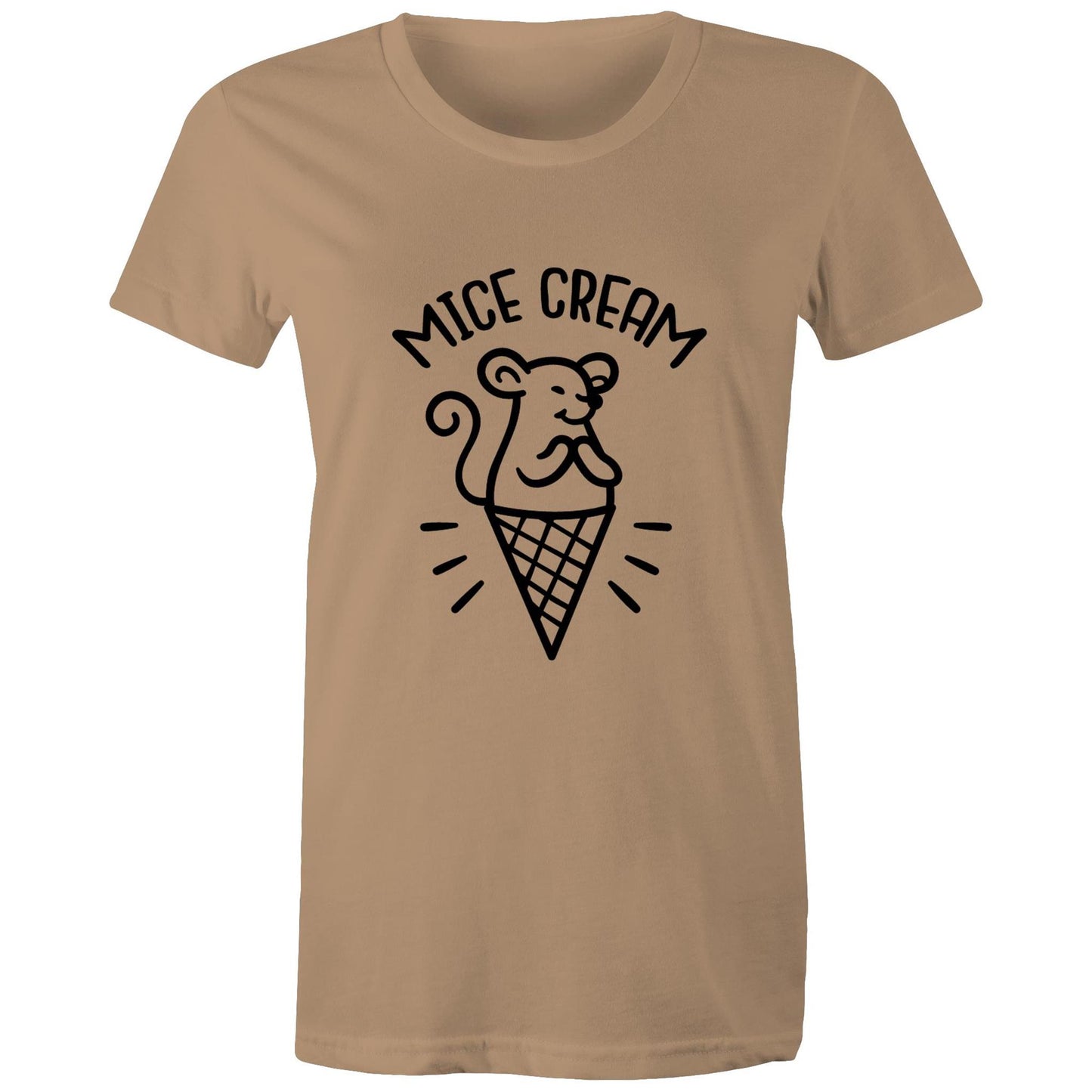 MICE cream Adult womens tee