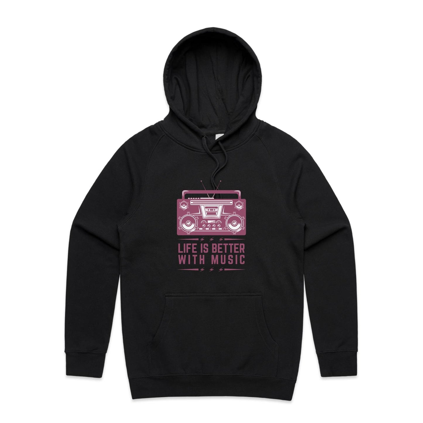 Life is better with music Hoodie