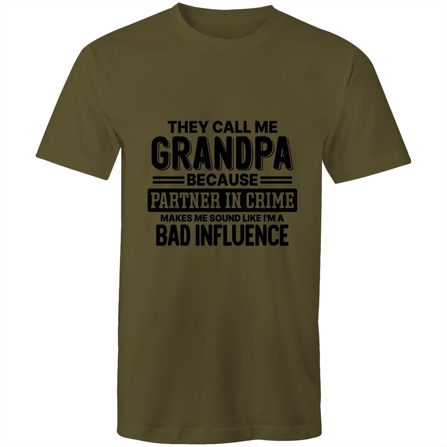 They call me Grandpa Adult mens tee