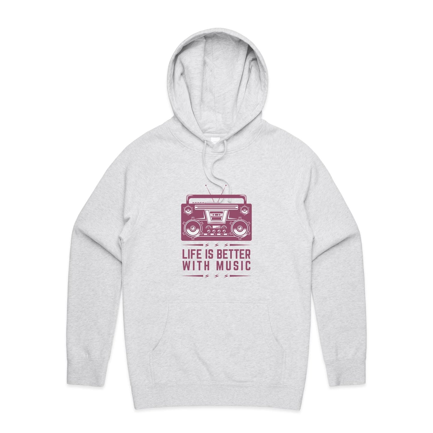 Life is better with music Hoodie