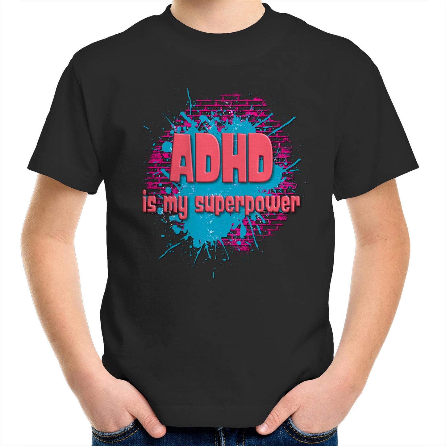 ADHD is my superpower Kids tee