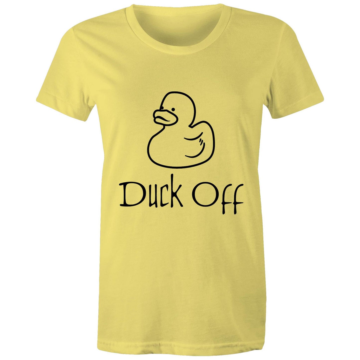 DUCK off Adult womens tee