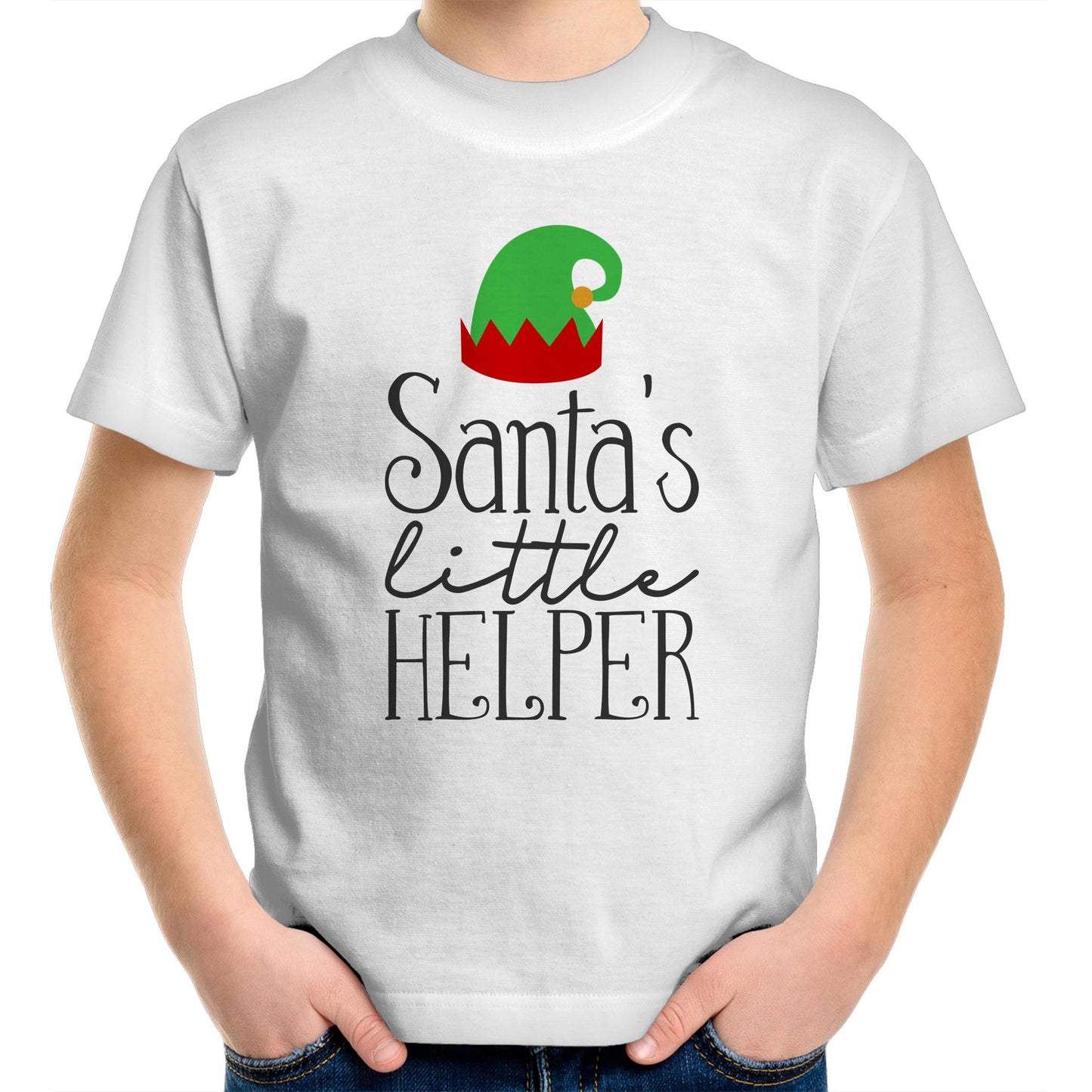 Santa's little helper Kids tee