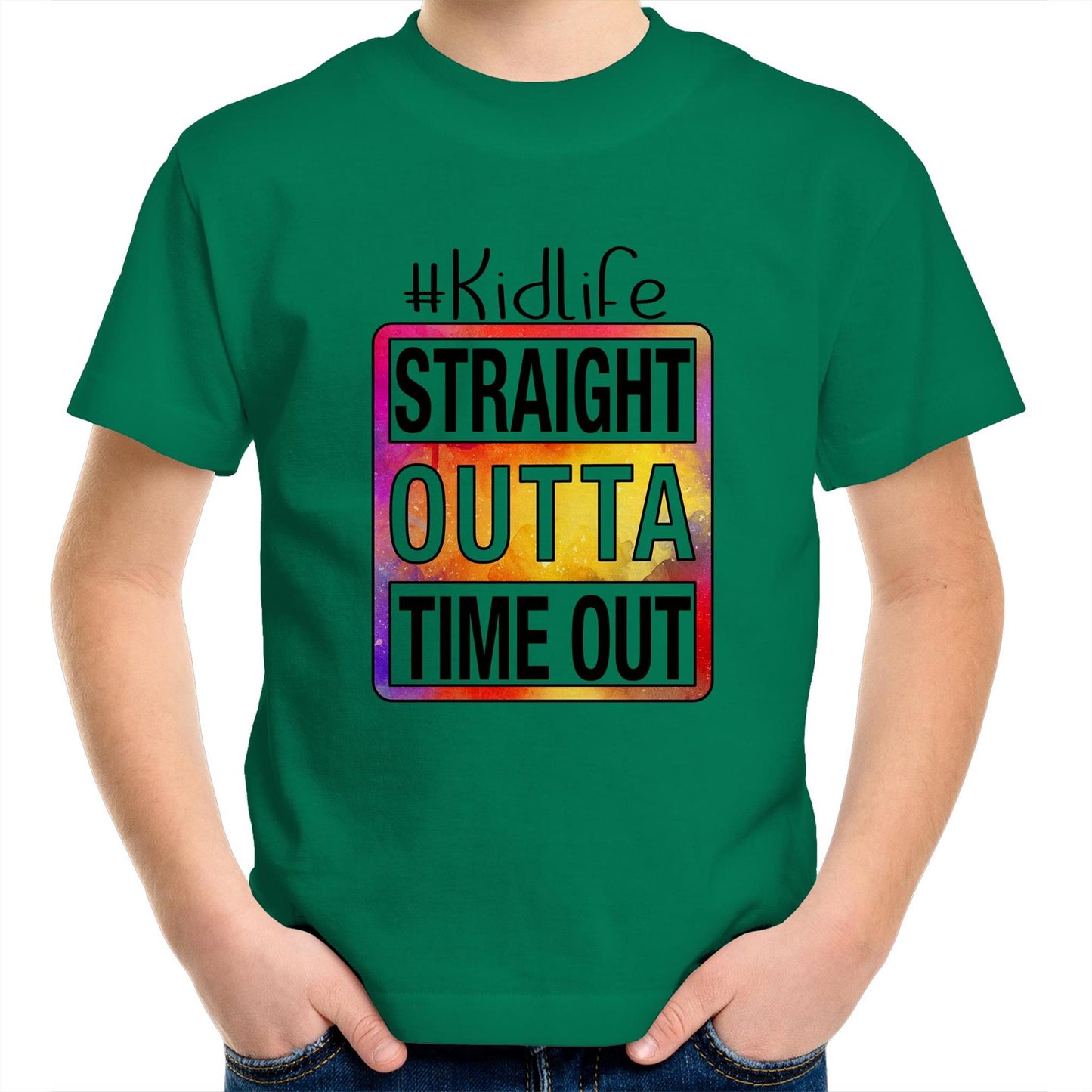 Straight outta time out Kids tee