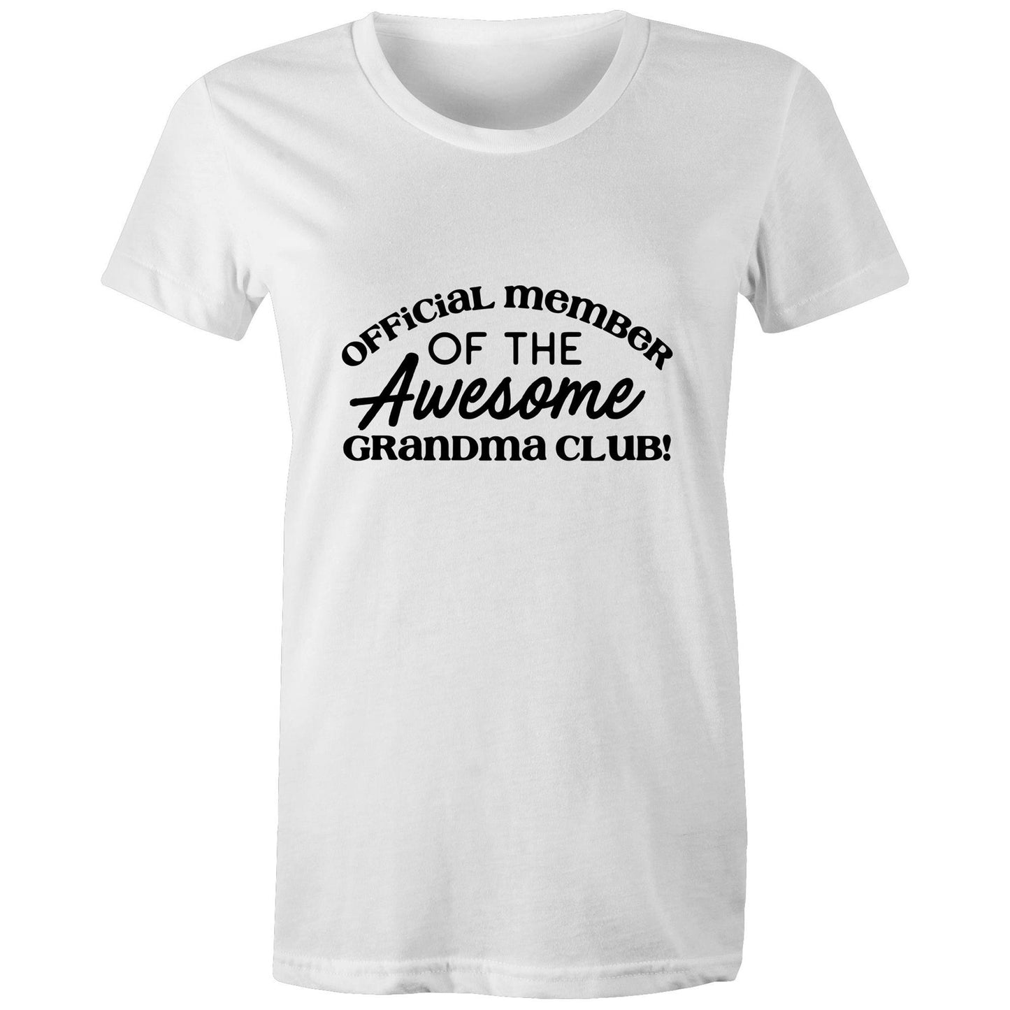 Official member of the awesome grandma club Adult womens tee