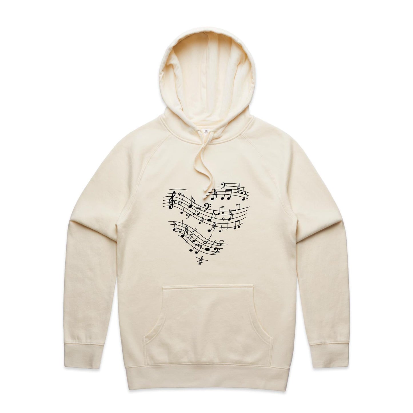 Music heart Adult Hoodie