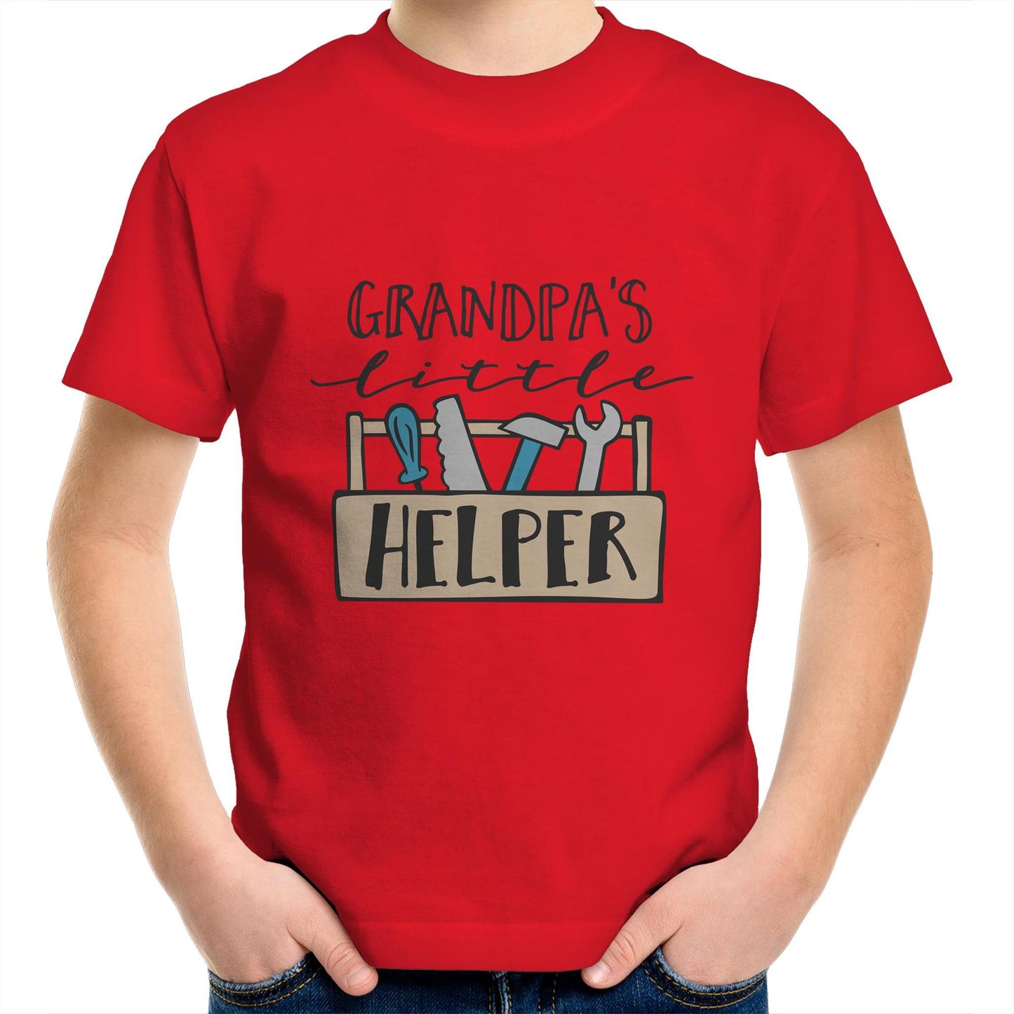 Grandpas little helper Kids tee