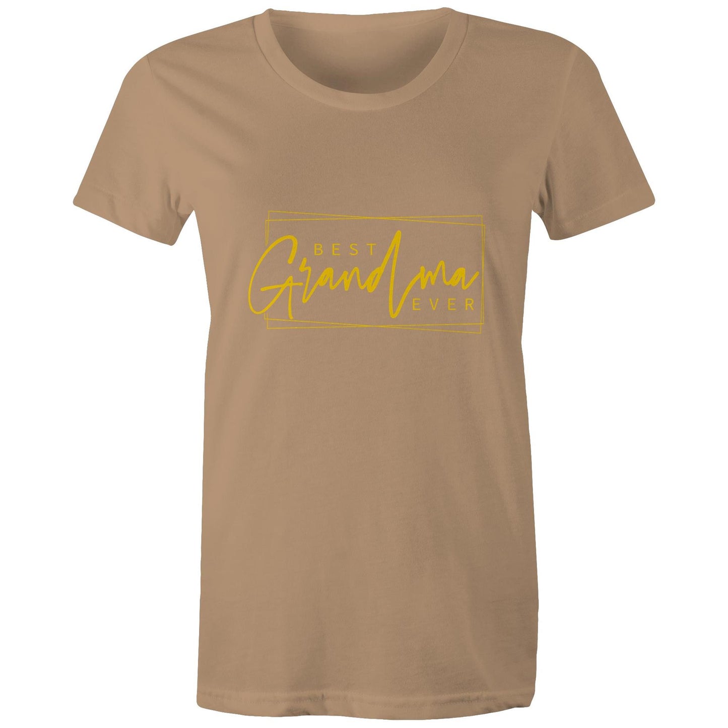 Best grandma ever gold Adult womens tee