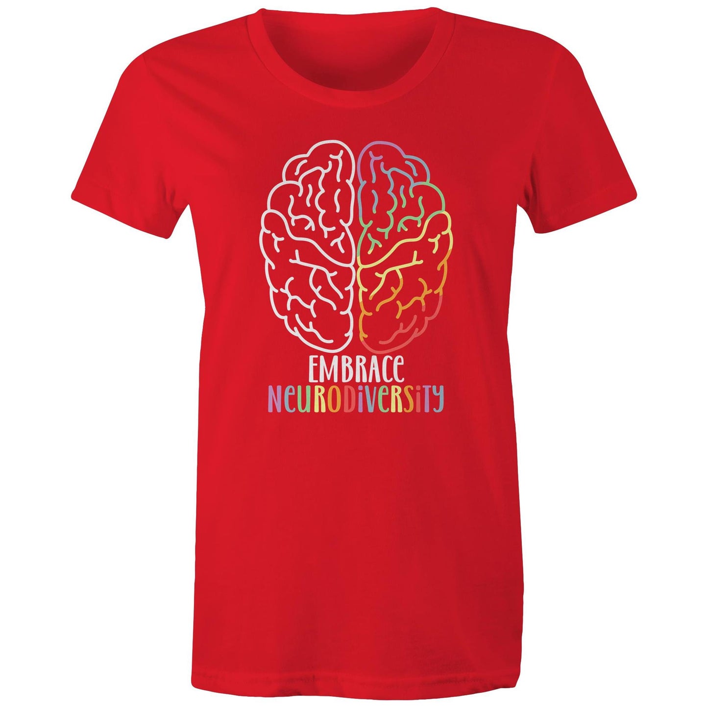 Embrace neurodiversity Adult womens tee