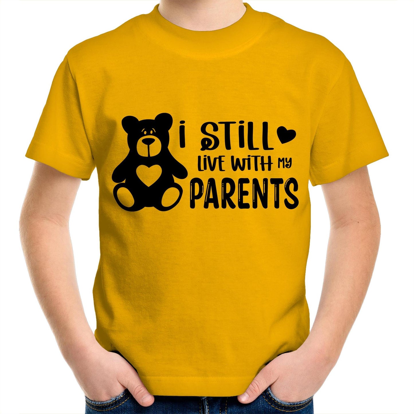 I still live with my parents Kids tee