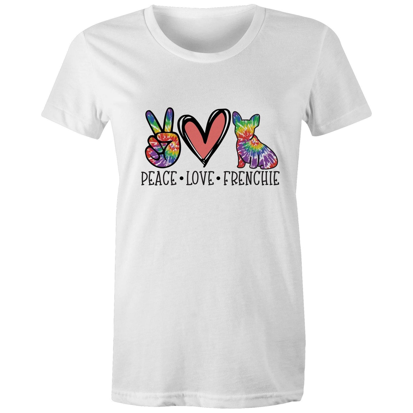 peace.love.frenchie Adult womens tee