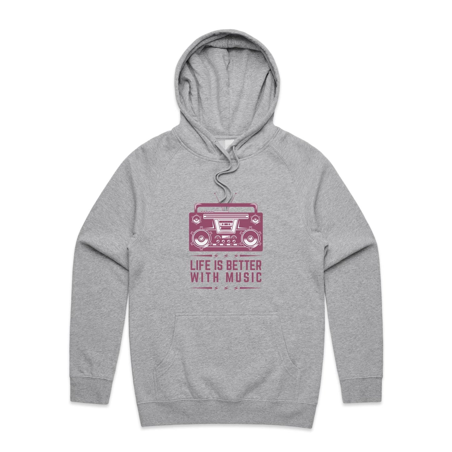 Life is better with music Hoodie