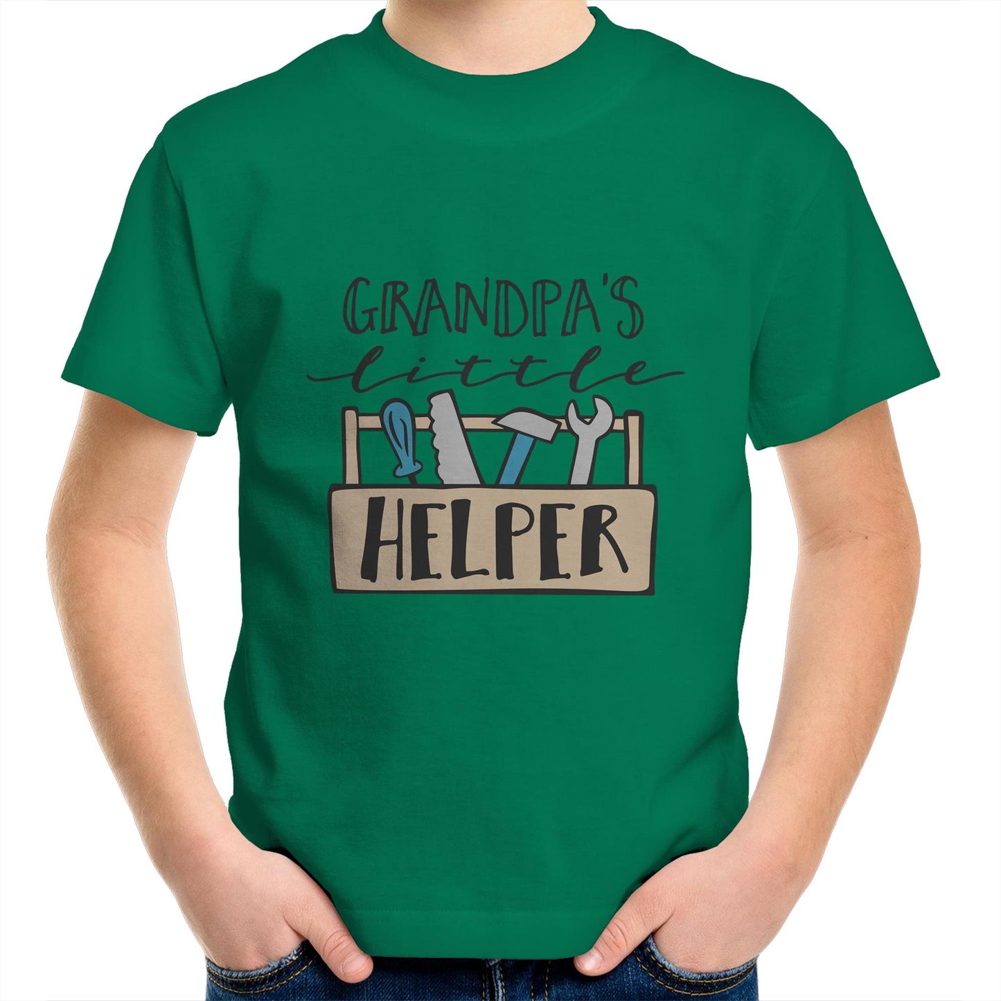 Grandpas little helper Kids tee