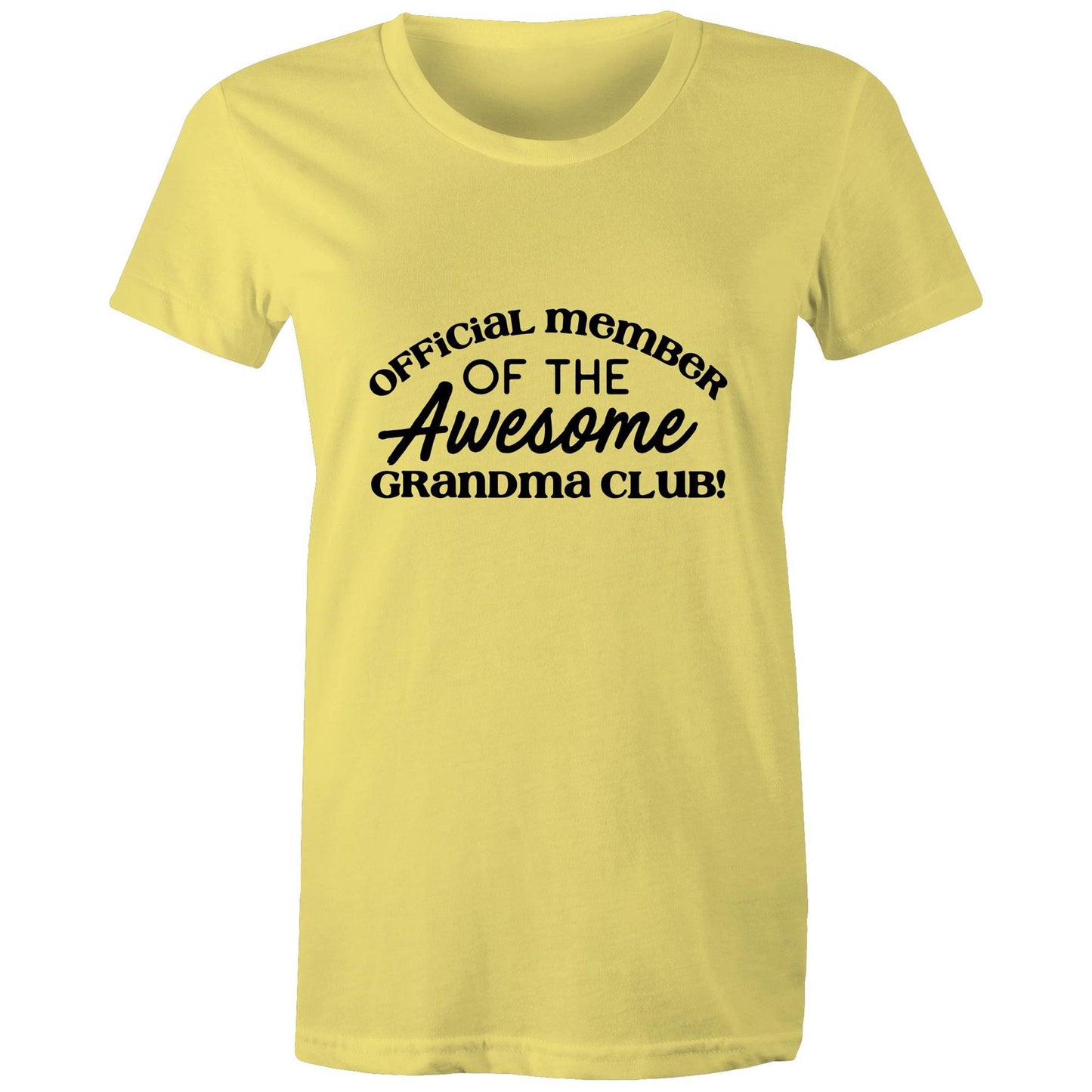 Official member of the awesome grandma club Adult womens tee