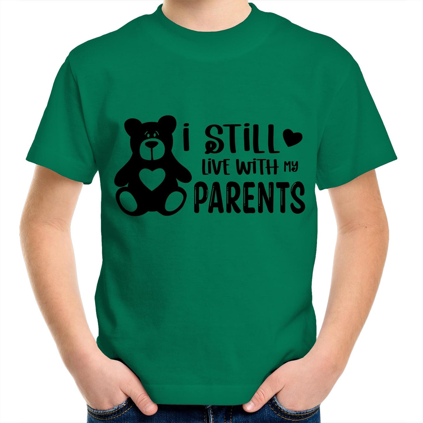 I still live with my parents Kids tee