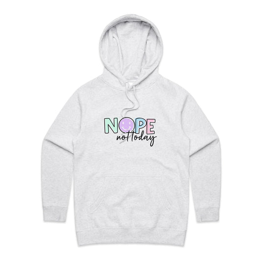 Nope not today womens Hoodie