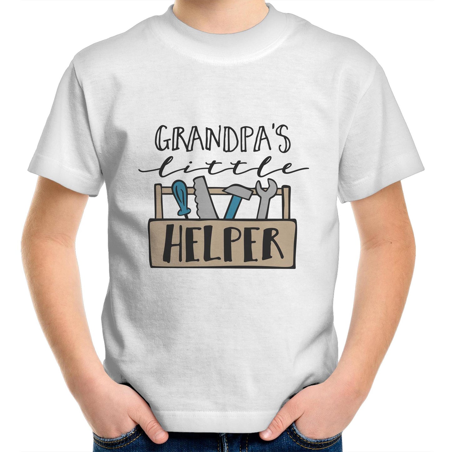 Grandpas little helper Kids tee