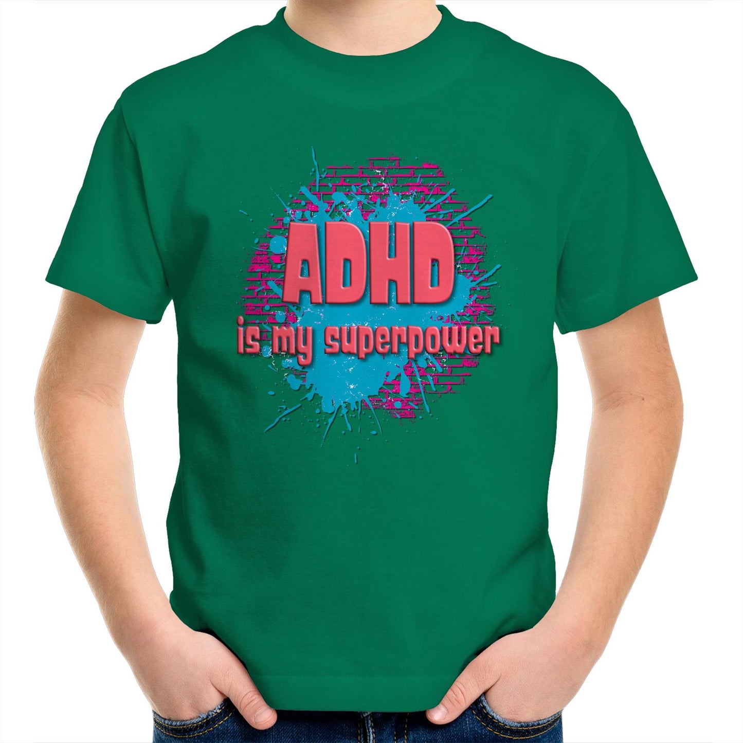 ADHD is my superpower Kids tee