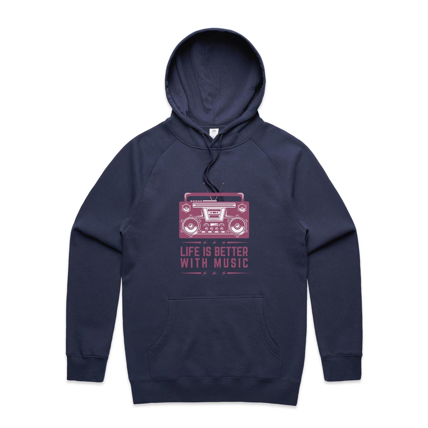 Life is better with music Hoodie