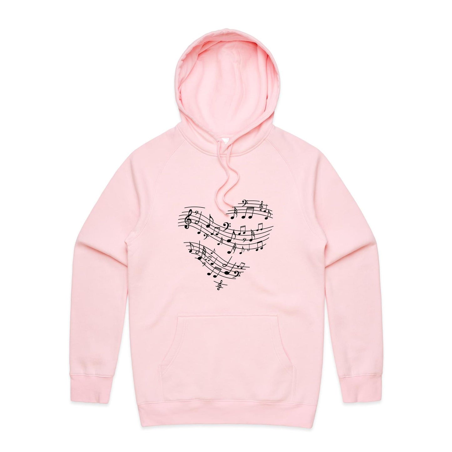 Music heart Adult Hoodie