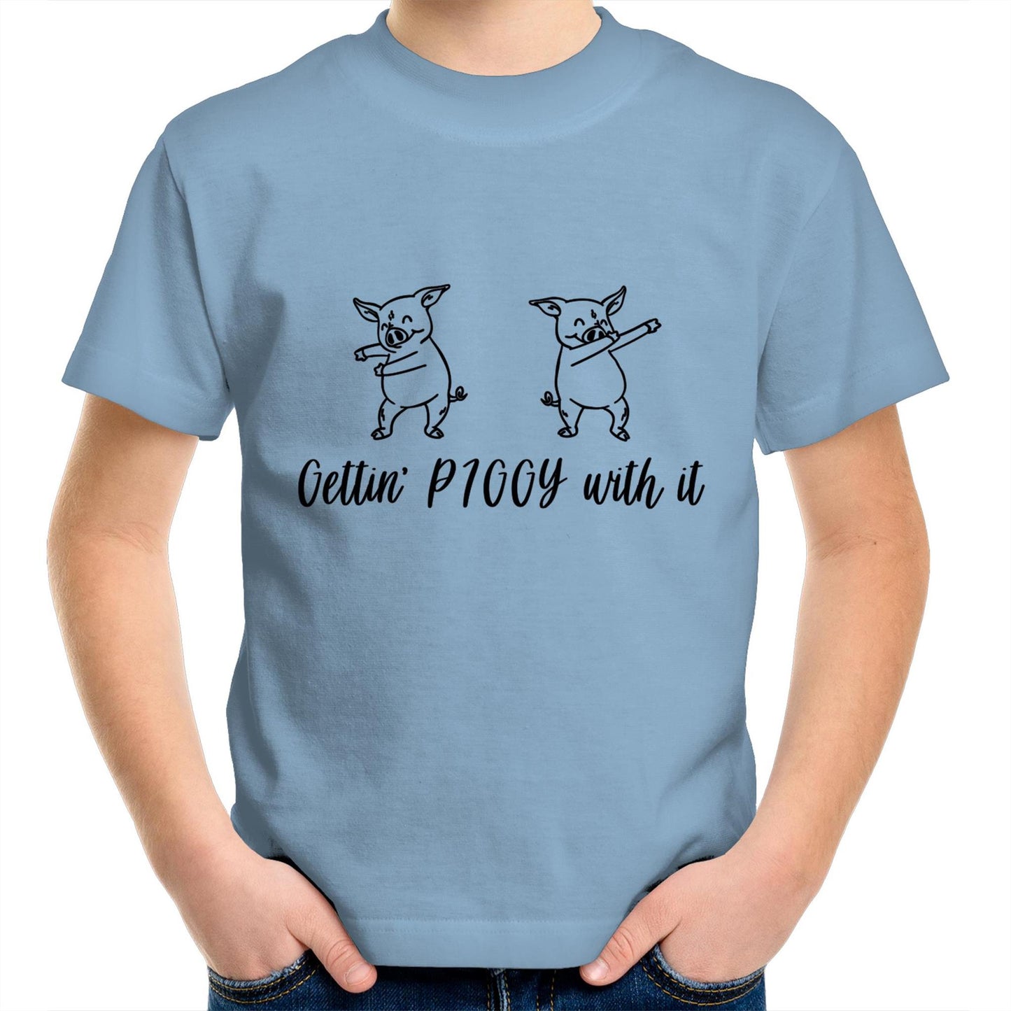 Gettin' PIGGY with it Kids tee