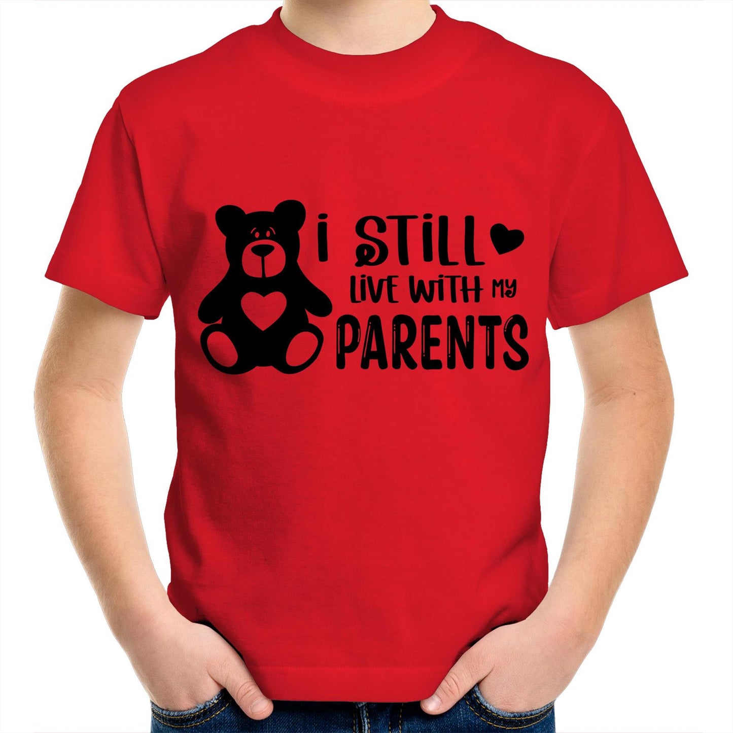 I still live with my parents Kids tee