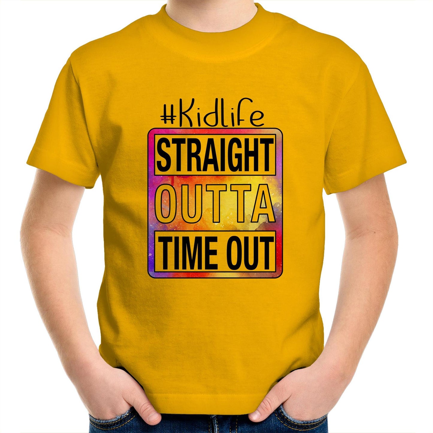 Straight outta time out Kids tee