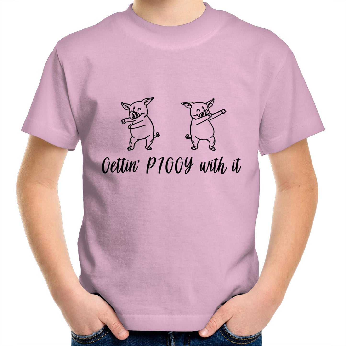 Gettin' PIGGY with it Kids tee