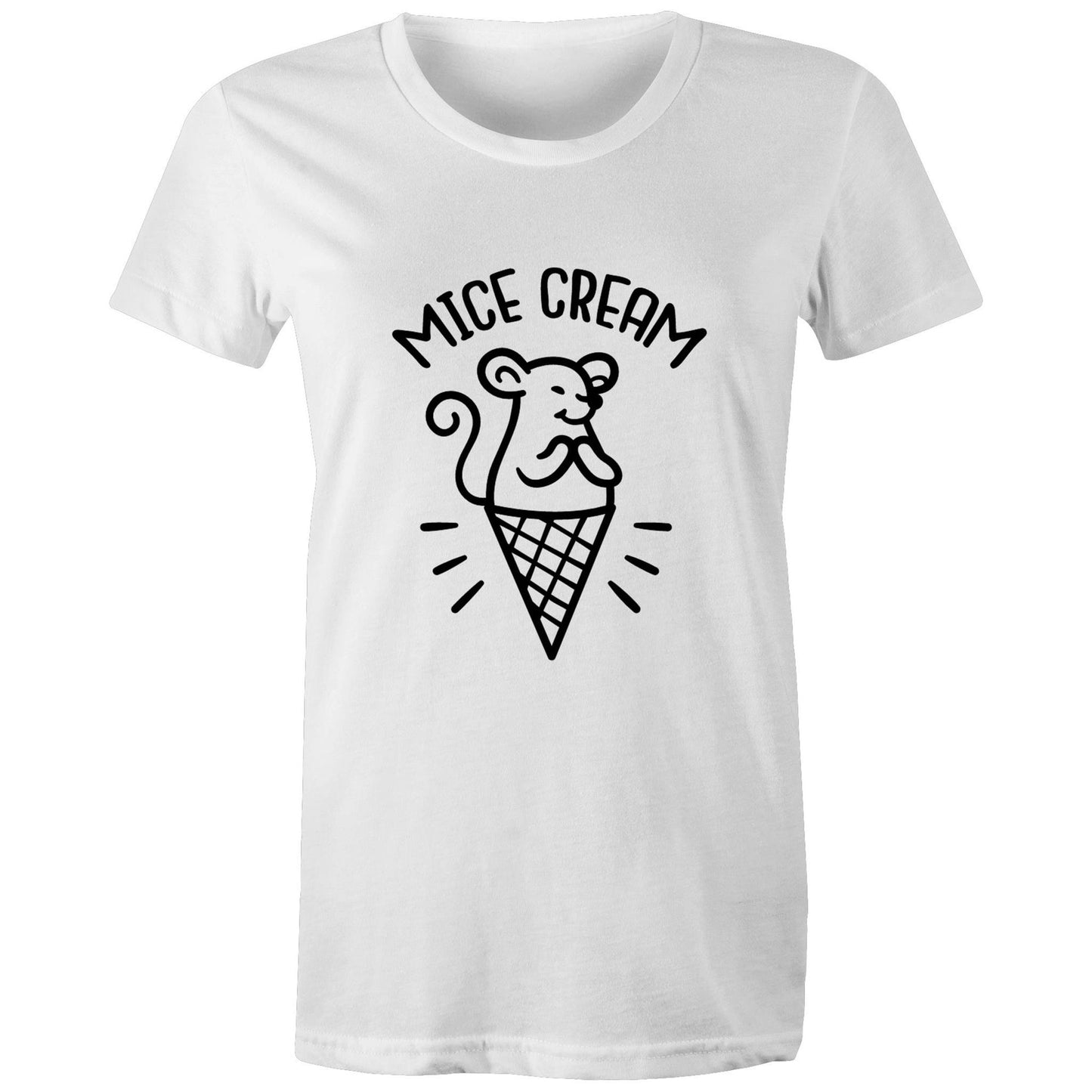 MICE cream Adult womens tee